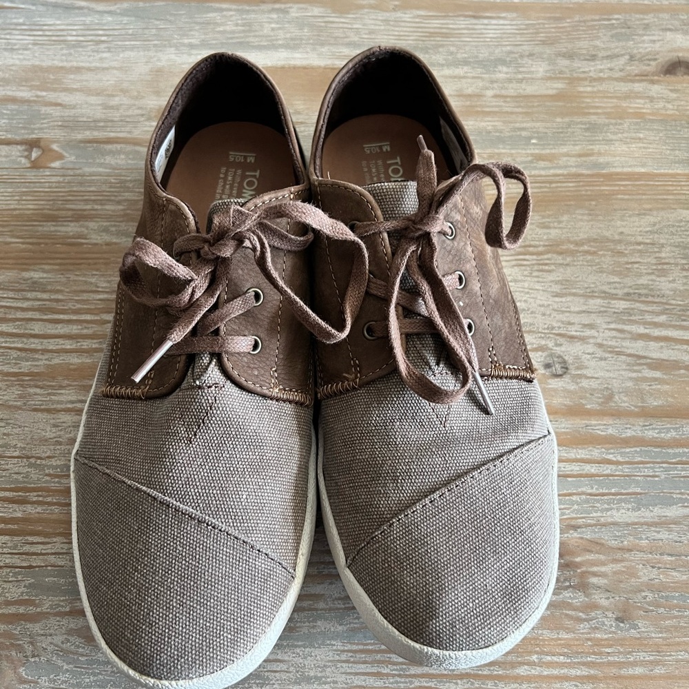 Mens Toms Canvas Suede Sneaker